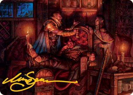 Long Rest Art Card (Gold-Stamped Signature) [Dungeons & Dragons: Adventures in the Forgotten Realms Art Series] | Tabernacle Games