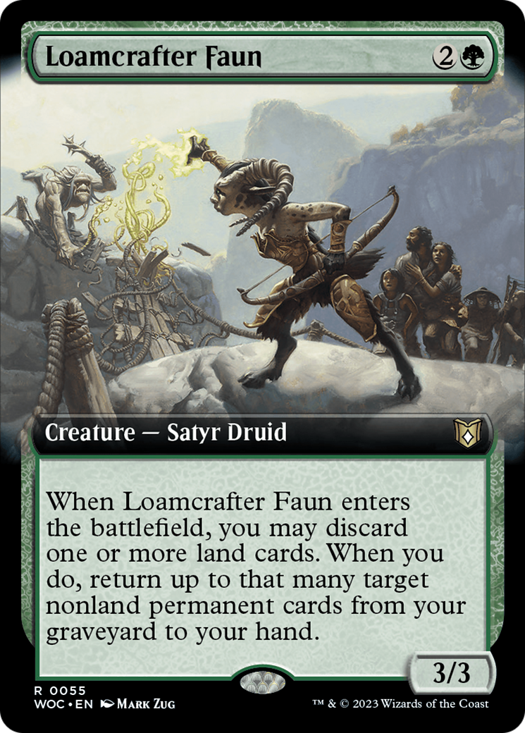 Loamcrafter Faun (Extended Art) [Wilds of Eldraine Commander] | Tabernacle Games