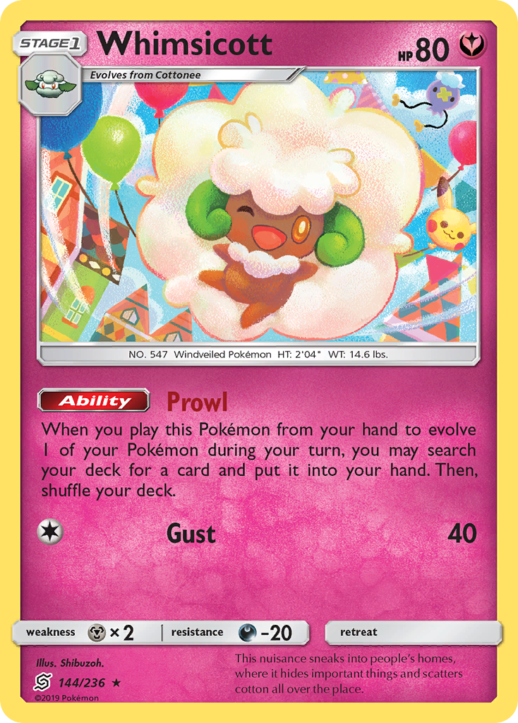 Whimsicott (144/236) [Sun & Moon: Unified Minds] | Tabernacle Games