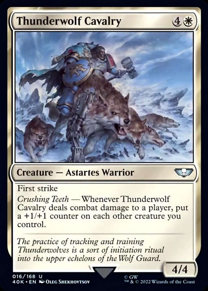 Thunderwolf Cavalry (Surge Foil) [Universes Beyond: Warhammer 40,000] | Tabernacle Games