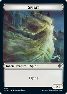 Bird // Spirit Double-Sided Token [Starter Commander Decks] | Tabernacle Games