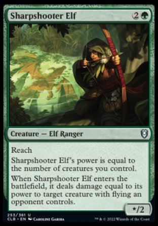 Sharpshooter Elf [Commander Legends: Battle for Baldur's Gate] | Tabernacle Games