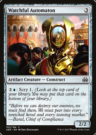 Watchful Automaton [Aether Revolt] | Tabernacle Games