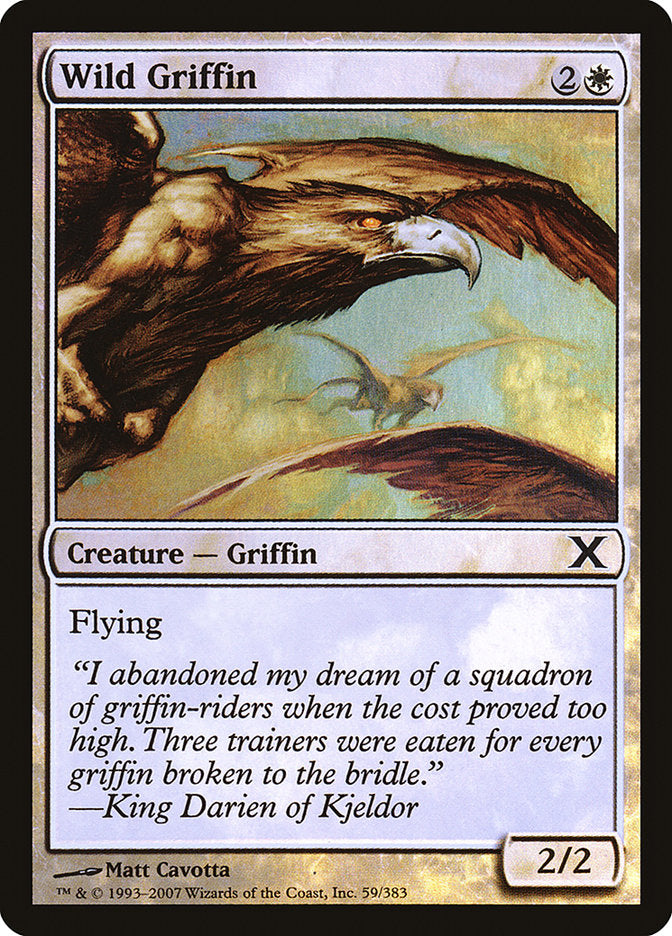 Wild Griffin (Premium Foil) [Tenth Edition] | Tabernacle Games