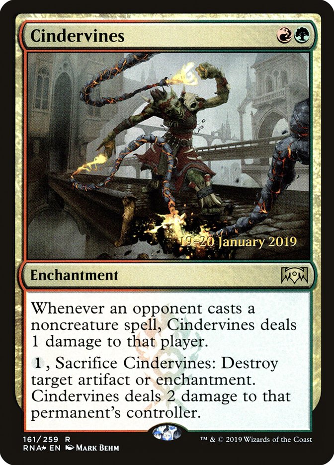 Cindervines [Ravnica Allegiance Prerelease Promos] | Tabernacle Games