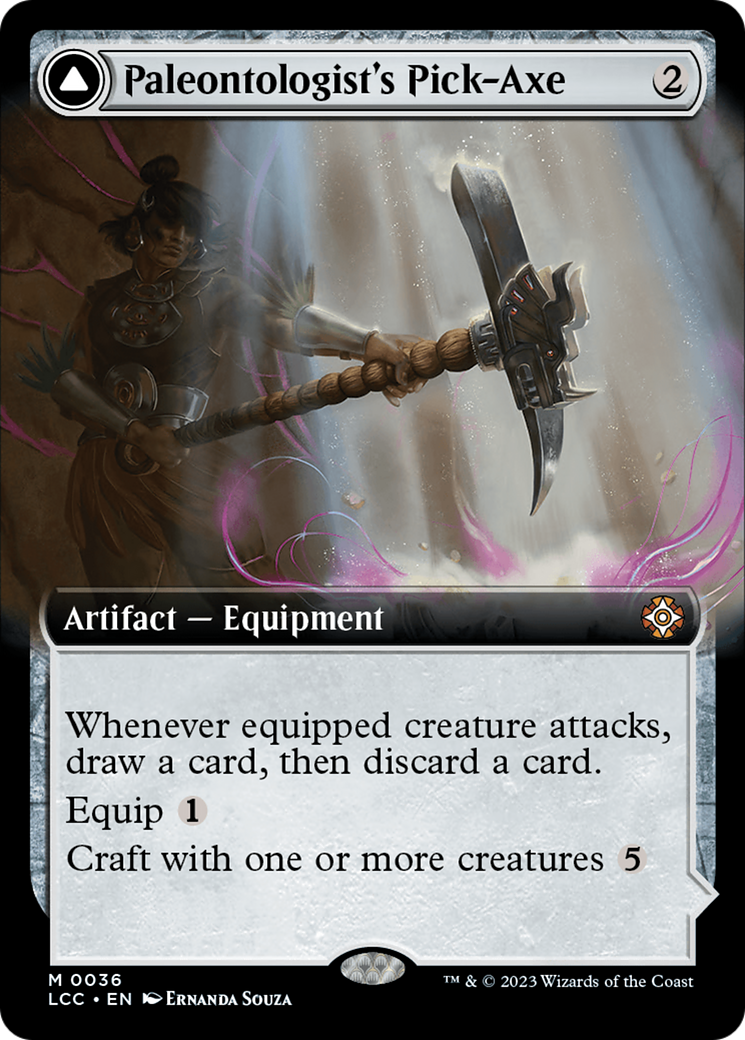 Paleontologist's Pick-Axe (Extended Art) [The Lost Caverns of Ixalan Commander] | Tabernacle Games