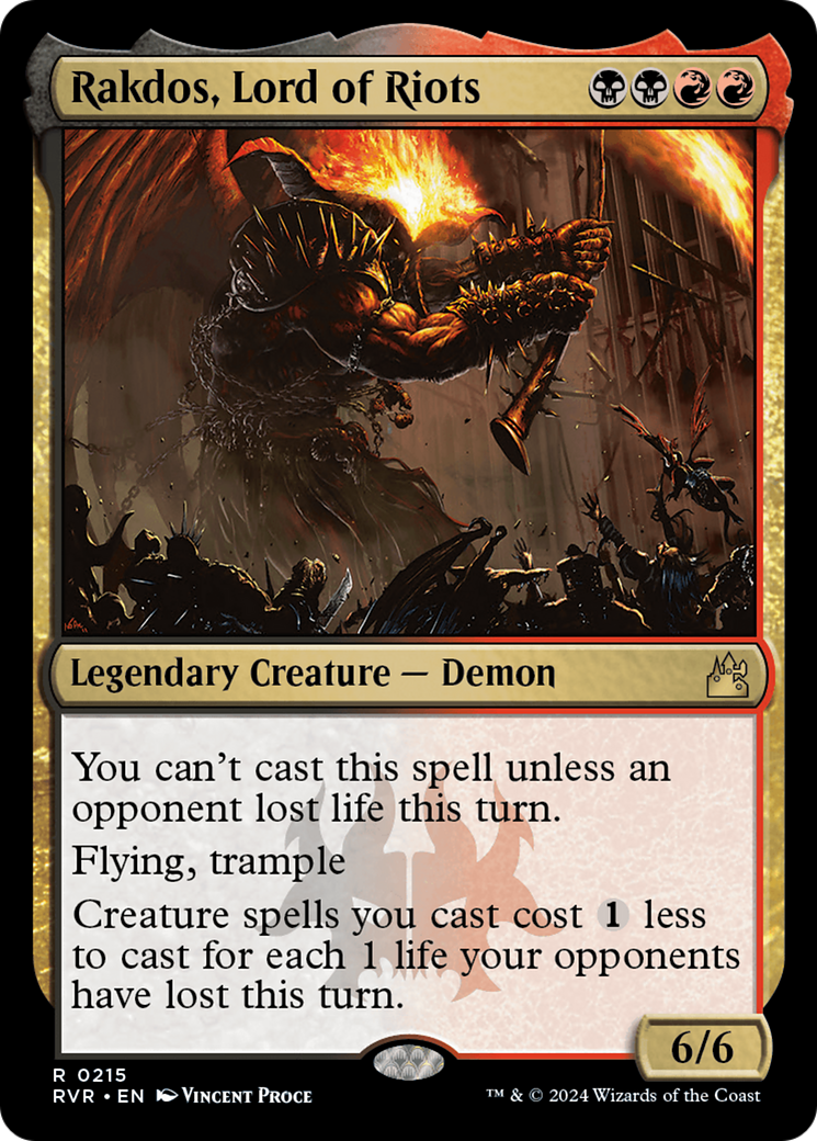 Rakdos, Lord of Riots [Ravnica Remastered] | Tabernacle Games