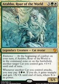 Arahbo, Roar of the World (Commander 2017) [Oversize Cards] | Tabernacle Games