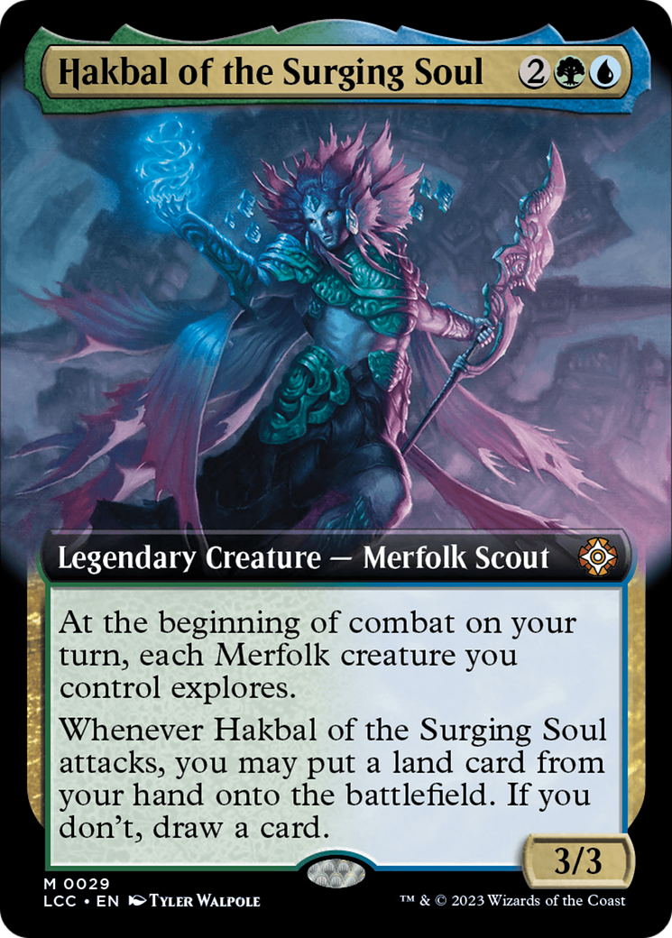 Hakbal of the Surging Soul (Extended Art) [The Lost Caverns of Ixalan Commander] | Tabernacle Games
