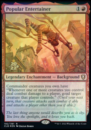 Popular Entertainer [Commander Legends: Battle for Baldur's Gate Prerelease Promos] | Tabernacle Games