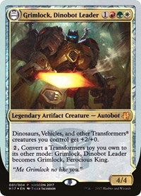 Grimlock, Dinobot Leader // Grimlock, Ferocious King [Media Promos] | Tabernacle Games