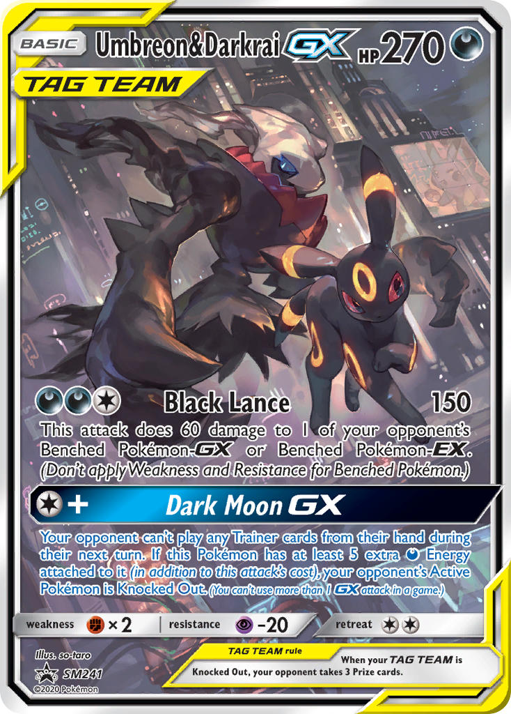 Umbreon & Darkrai GX (SM241) [Sun & Moon: Black Star Promos] | Tabernacle Games