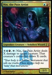 Nin, the Pain Artist (Commander Launch Promo) [Oversize Cards] | Tabernacle Games