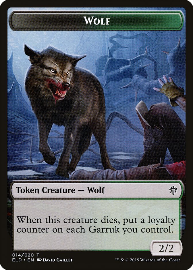 Wolf [Throne of Eldraine Tokens] | Tabernacle Games