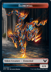 Elemental // Treasure Token [Strixhaven: School of Mages Tokens] | Tabernacle Games