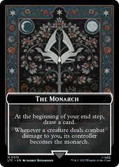 The Monarch // Treasure Double-Sided Token [The Lord of the Rings: Tales of Middle-Earth Commander Tokens] | Tabernacle Games