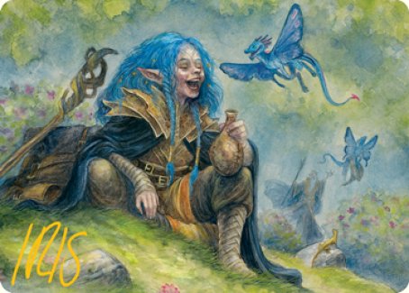 Feywild Trickster Art Card (Gold-Stamped Signature) [Dungeons & Dragons: Adventures in the Forgotten Realms Art Series] | Tabernacle Games