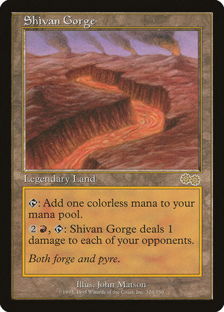 Shivan Gorge [Urza's Saga] | Tabernacle Games