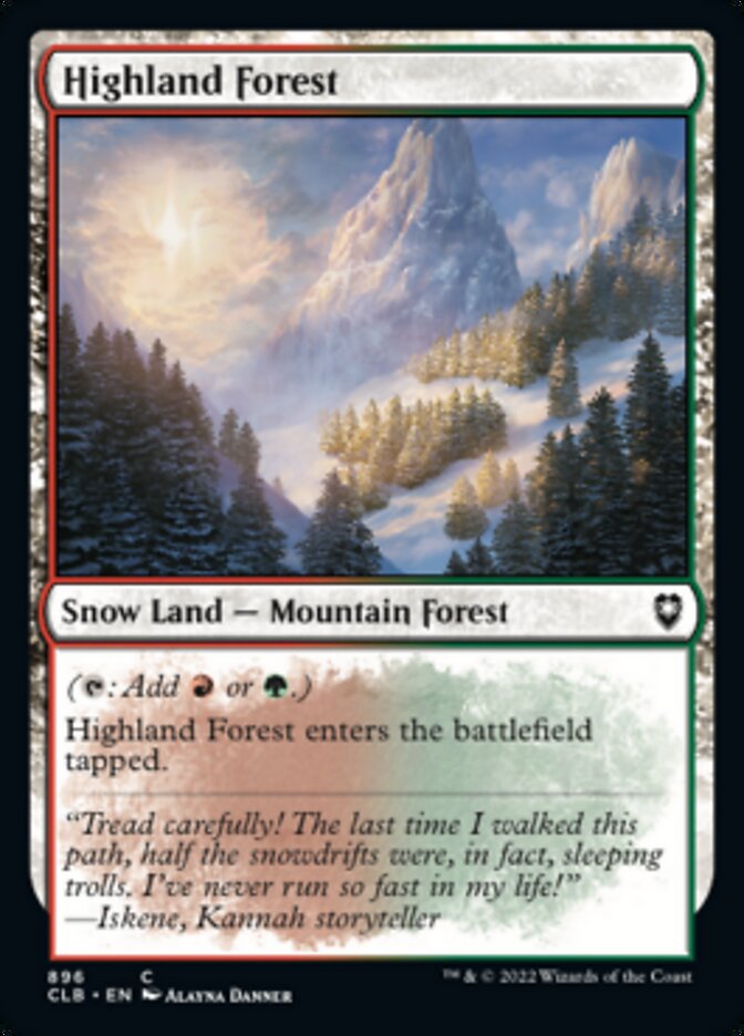 Highland Forest [Commander Legends: Battle for Baldur's Gate] | Tabernacle Games