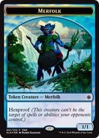 Merfolk // Treasure (001) Token [FNM Promos] | Tabernacle Games