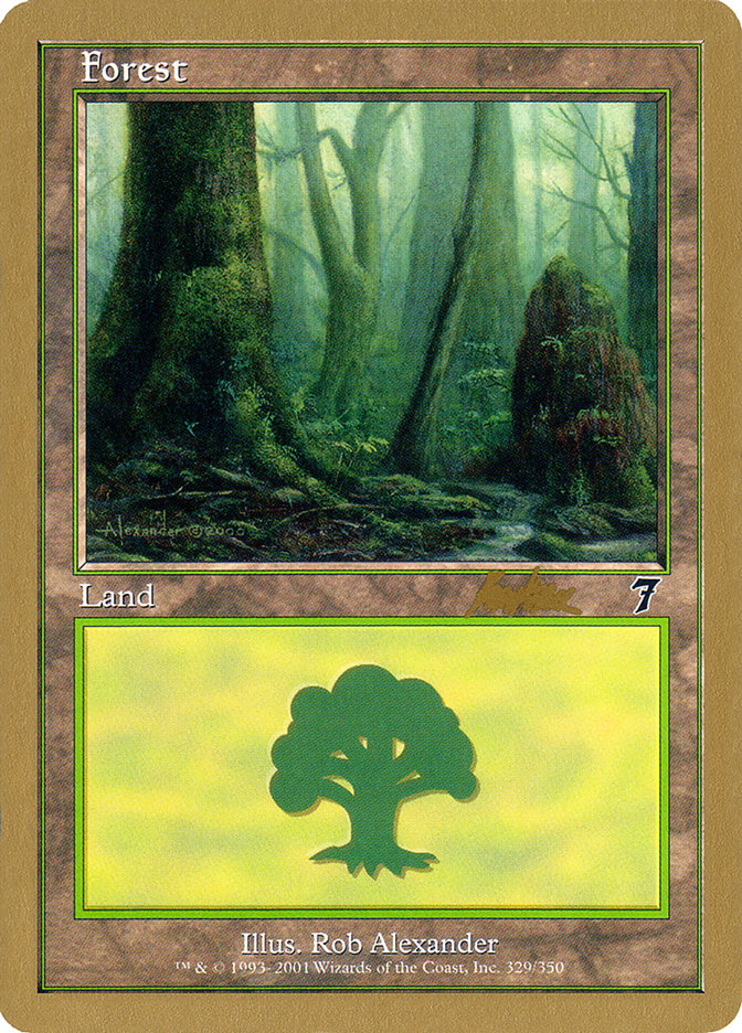 Forest (329) (Brian Kibler) [World Championship Decks 2002] | Tabernacle Games