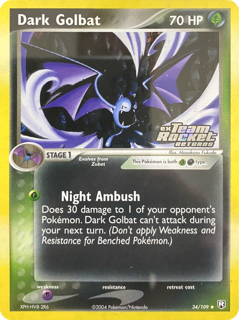 Dark Golbat (34/109) (Stamped) [EX: Team Rocket Returns] | Tabernacle Games