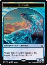 Illusion // Saproling Double-sided Token [FNM Promos] | Tabernacle Games