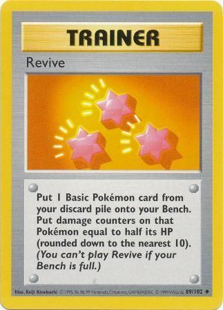 Revive (89/102) [Base Set Shadowless Unlimited] | Tabernacle Games