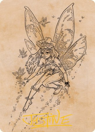 Pixie Guide (Showcase) Art Card (Gold-Stamped Signature) [Dungeons & Dragons: Adventures in the Forgotten Realms Art Series] | Tabernacle Games