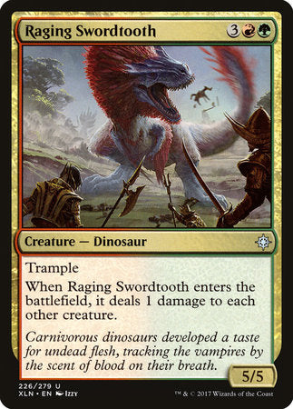 Raging Swordtooth [Ixalan] | Tabernacle Games