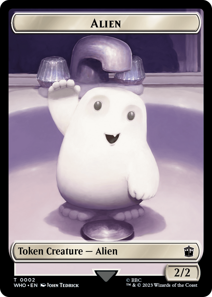 Copy // Alien Double-Sided Token [Doctor Who Tokens] | Tabernacle Games