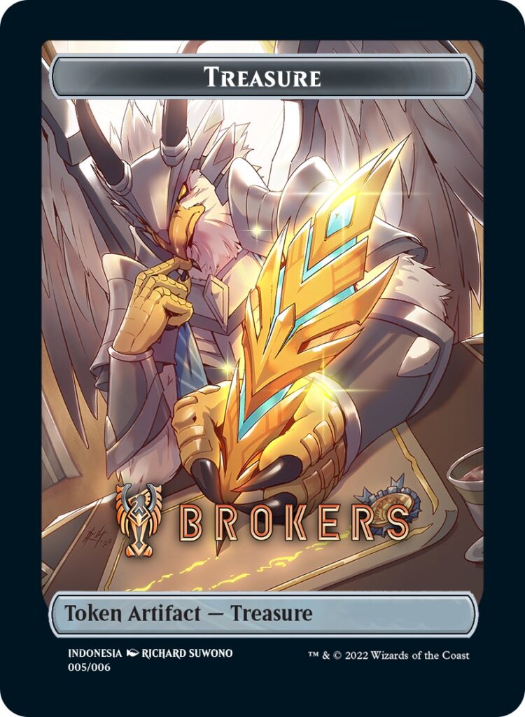 Treasure Token (Brokers) (Southeast Asia Artists) [Streets of New Capenna Tokens] | Tabernacle Games