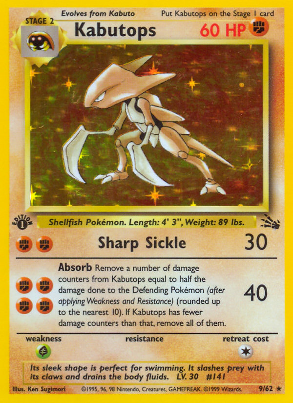 Kabutops (9/62) [Fossil 1st Edition] | Tabernacle Games