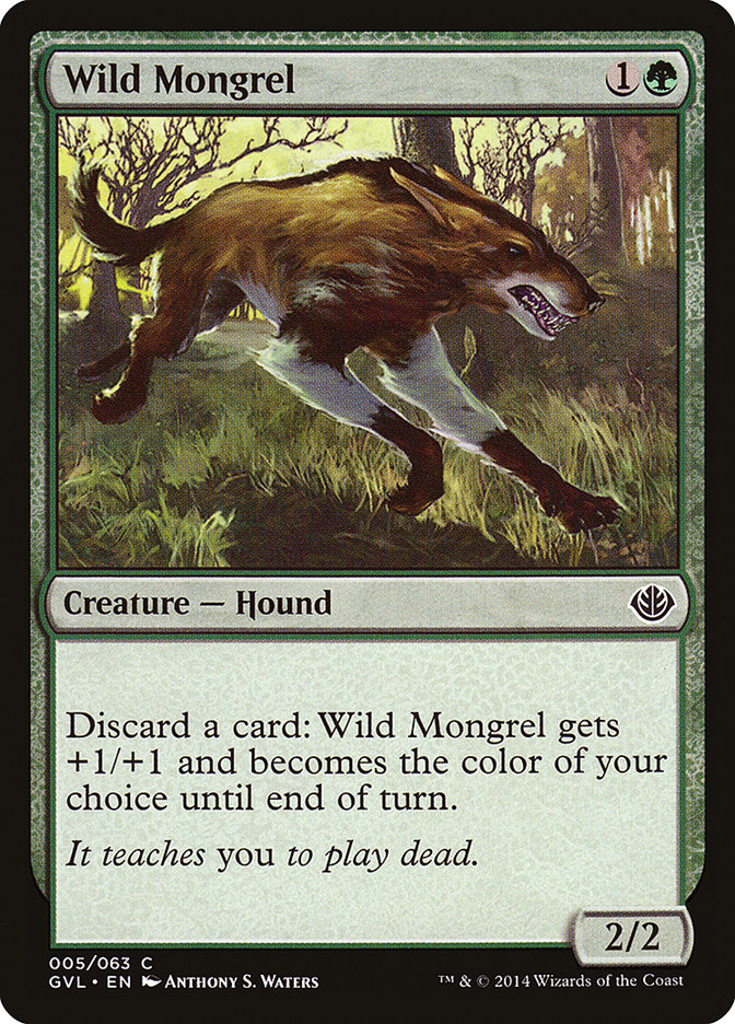 Wild Mongrel (Garruk vs. Liliana) [Duel Decks Anthology] | Tabernacle Games