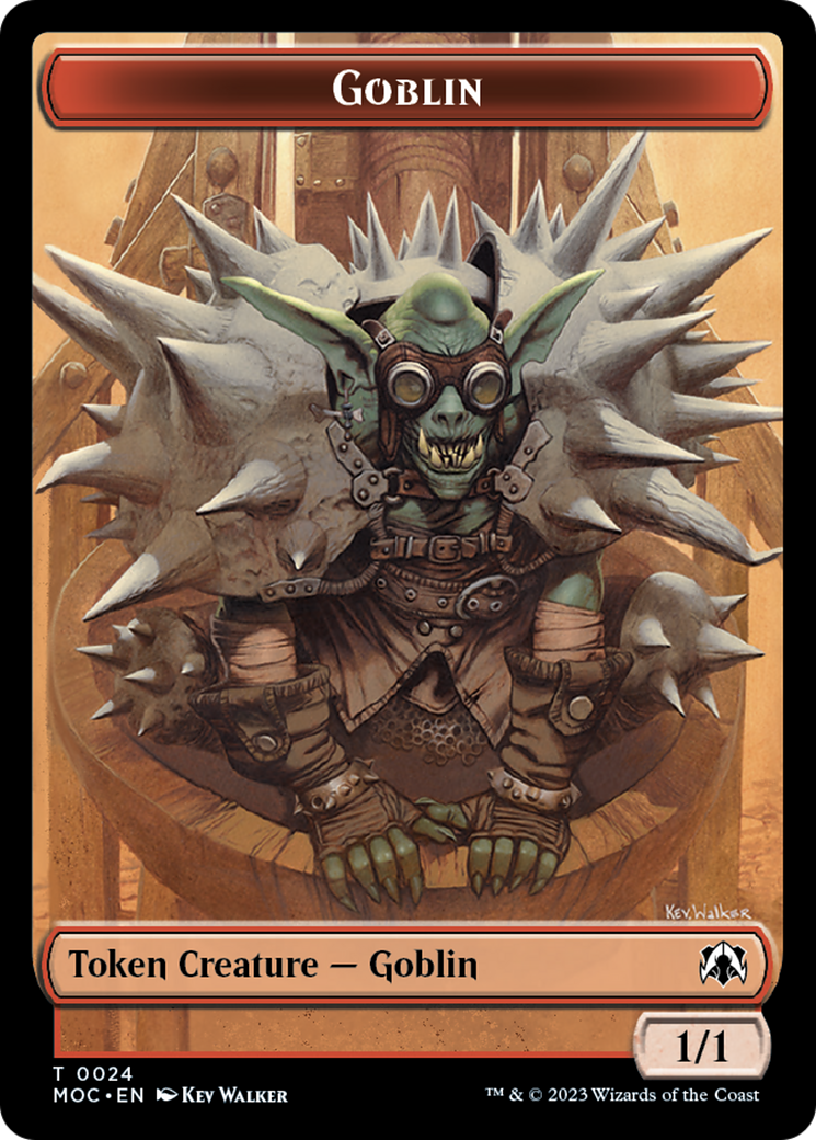Goblin // Eldrazi Double-Sided Token [March of the Machine Commander Tokens] | Tabernacle Games