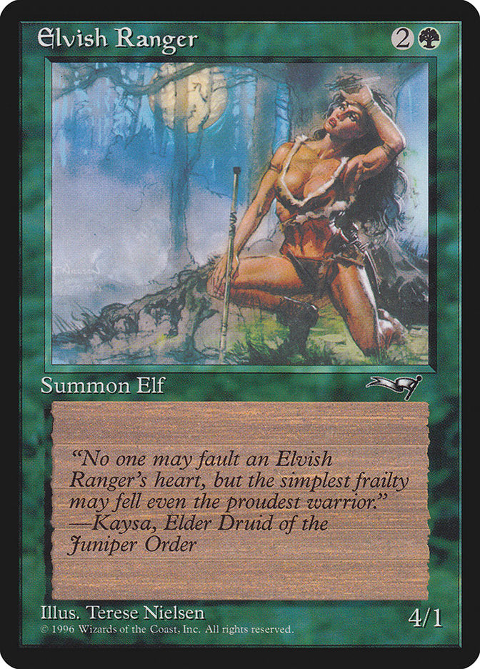 Elvish Ranger (Moon Background) [Alliances] | Tabernacle Games