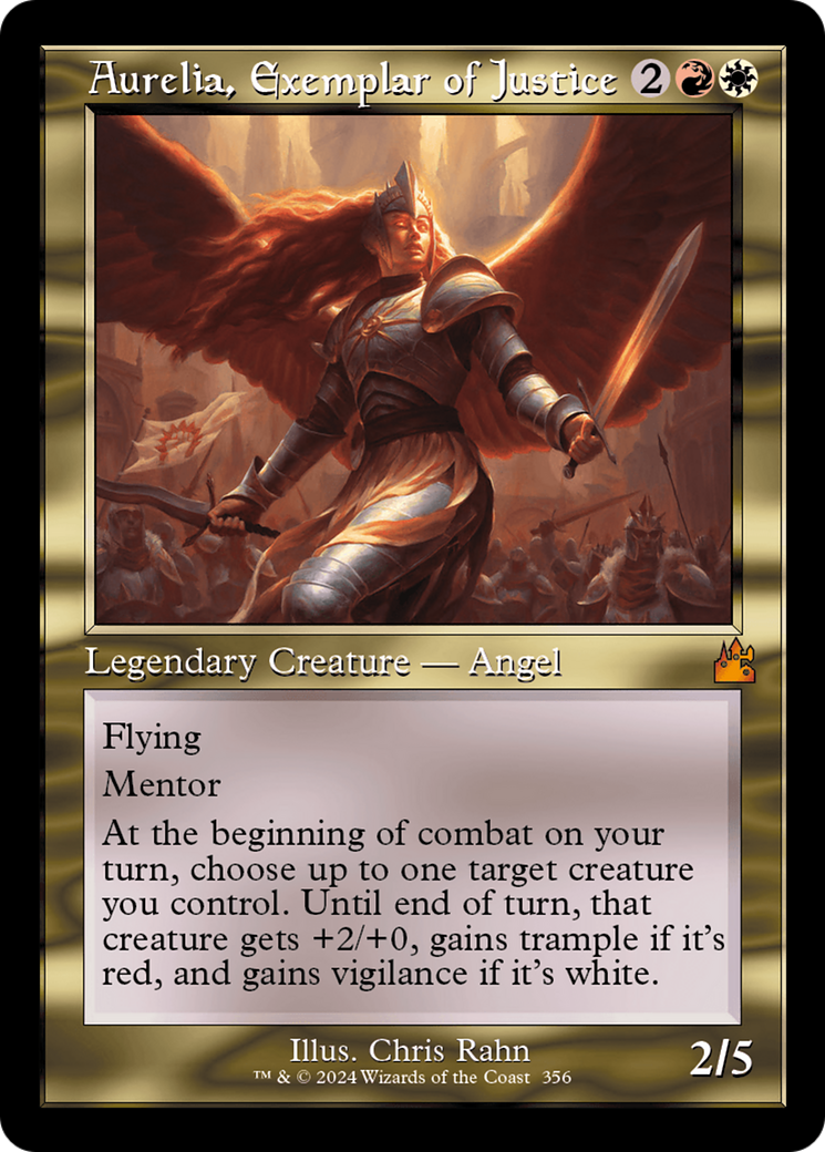 Aurelia, Exemplar of Justice (Retro) [Ravnica Remastered] | Tabernacle Games