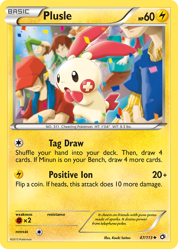 Plusle (47/113) [Black & White: Legendary Treasures] | Tabernacle Games