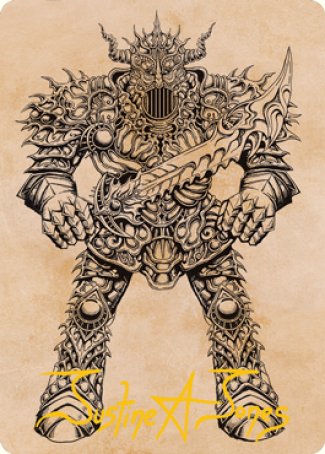 Iron Golem (Showcase) Art Card (Gold-Stamped Signature) [Dungeons & Dragons: Adventures in the Forgotten Realms Art Series] | Tabernacle Games