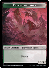 Monk // Phyrexian Hydra (11) Double-Sided Token [March of the Machine Tokens] | Tabernacle Games