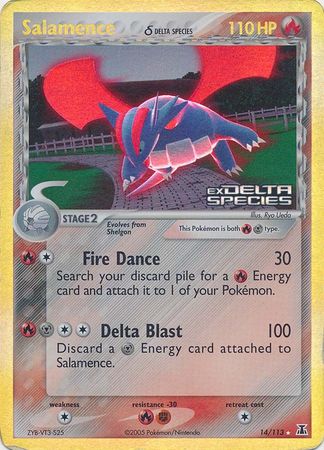 Salamence (14/113) (Delta Species) (Stamped) [EX: Delta Species] | Tabernacle Games