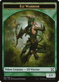 Elf Warrior Token [Duel Decks: Elves vs. Inventors] | Tabernacle Games