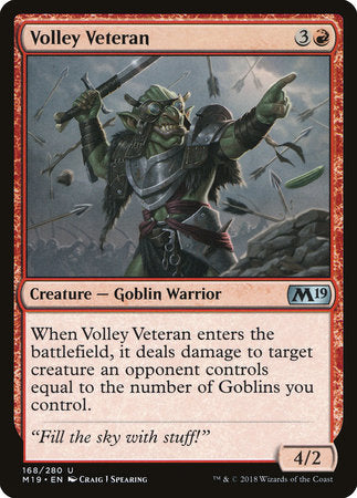 Volley Veteran [Core Set 2019] | Tabernacle Games