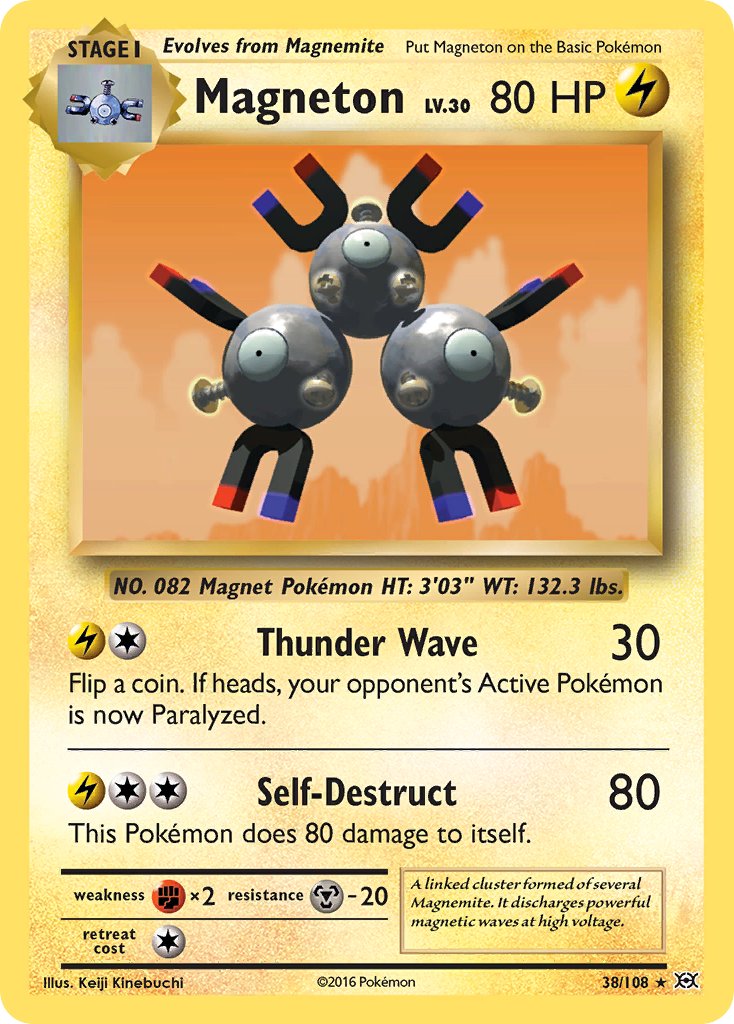 Magneton (38/108) (Theme Deck Exclusive) [XY: Evolutions] | Tabernacle Games