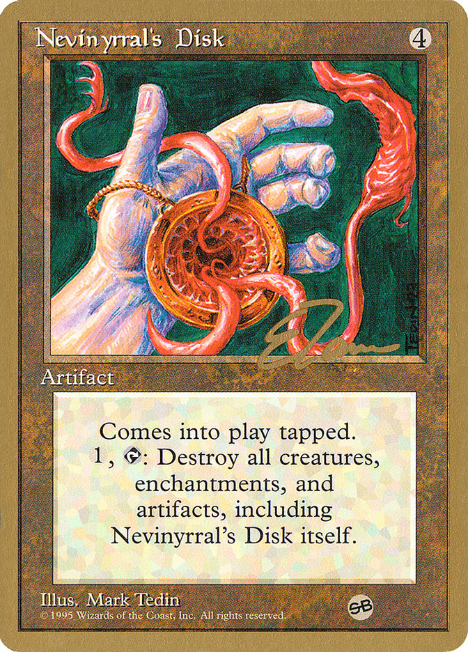 Nevinyrral's Disk (Eric Tam) (SB) [Pro Tour Collector Set] | Tabernacle Games