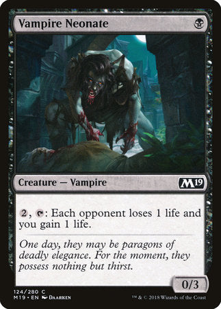 Vampire Neonate [Core Set 2019] | Tabernacle Games
