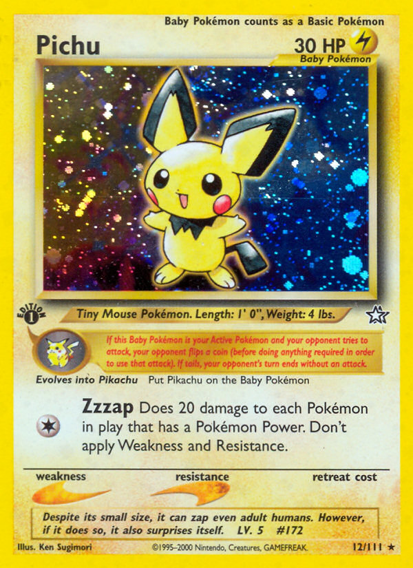 Pichu (12/111) [Neo Genesis 1st Edition] | Tabernacle Games