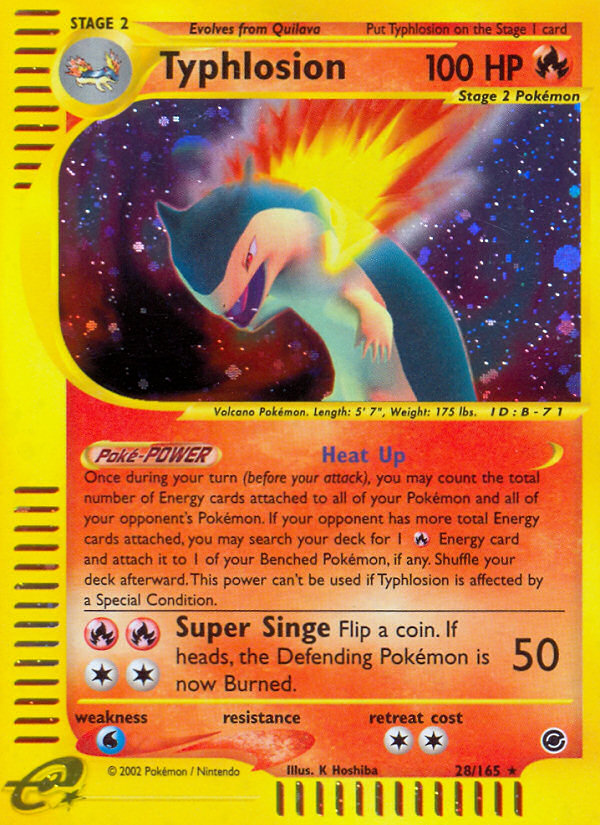 Typhlosion (28/165) [Expedition: Base Set] | Tabernacle Games