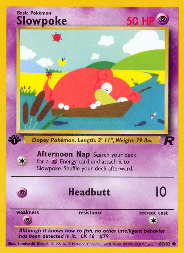 Slowpoke (67/82) [Team Rocket 1st Edition] | Tabernacle Games