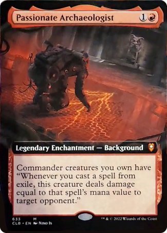 Passionate Archaeologist (Extended Art) [Commander Legends: Battle for Baldur's Gate] | Tabernacle Games